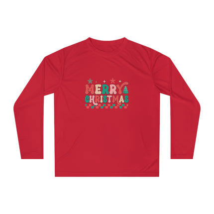 Christmas themed Unisex Performance Long Sleeve Shirt