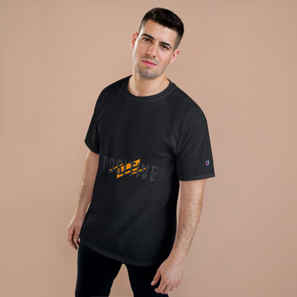 Champion-T-Shirt mit Typografie-Motiv