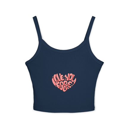 Typografie Themen Damen Spaghetti Strap Tank Top 