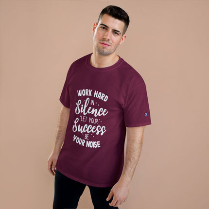 Champion-T-Shirt mit Typografie-Motiv
