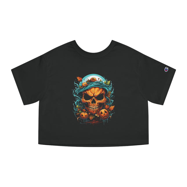 Champion Damen Heritage Cropper T-Shirt mit Halloween-Motiv