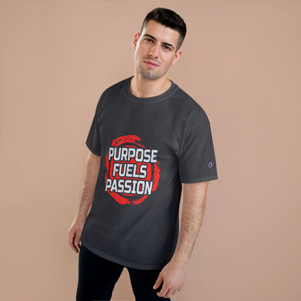 Champion-T-Shirt mit Typografie-Motiv