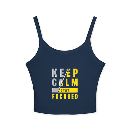 Typografie Themen Damen Spaghetti Strap Tank Top 
