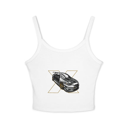 Auto-Enthusiasten Themen Damen Spaghetti Strap Tank Top 