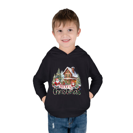Christmas themed Toddler Pullover Fleece Hoodie