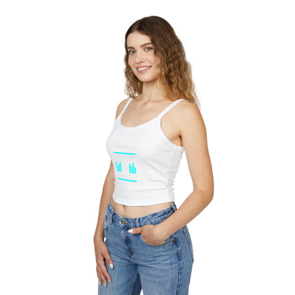 Typografie Themen Damen Spaghetti Strap Tank Top 