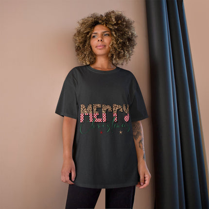 Champion-T-Shirt mit Weihnachtsmotiv