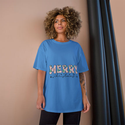 Champion-T-Shirt mit Weihnachtsmotiv
