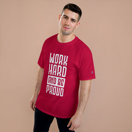 Champion-T-Shirt mit Typografie-Motiv