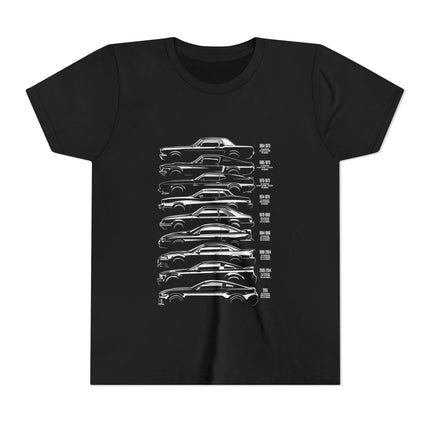 Car Enthusiast themed Youth Short Sleeve Tee