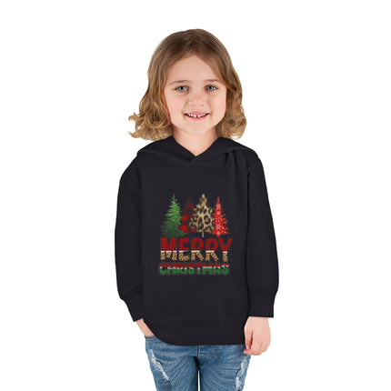 Christmas themed Toddler Pullover Fleece Hoodie