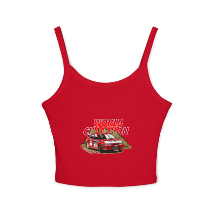 Auto-Enthusiasten Themen Damen Spaghetti Strap Tank Top 