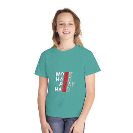 Typography themed Youth Midweight Tee