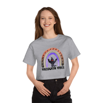 Champion Damen Heritage Cropper T-Shirt mit Halloween-Motiv