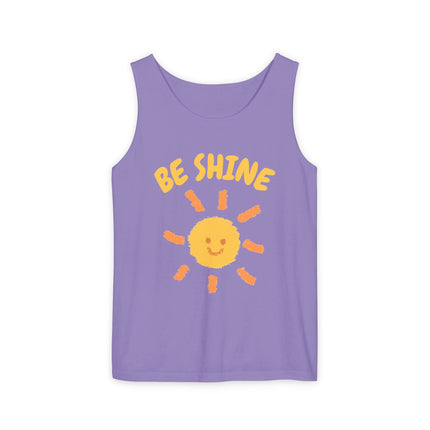 Be Shine Graphic design Unisex Garment-Dyed Tank Top