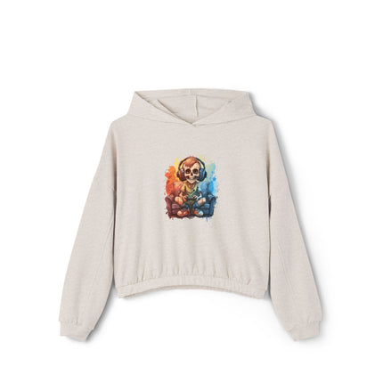 Halloween themed Women's Cinched Bottom Hoodie