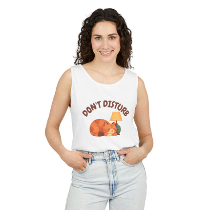 Don't Disturb Tank Top — Relaxed Garment-Dyed Casual Tank