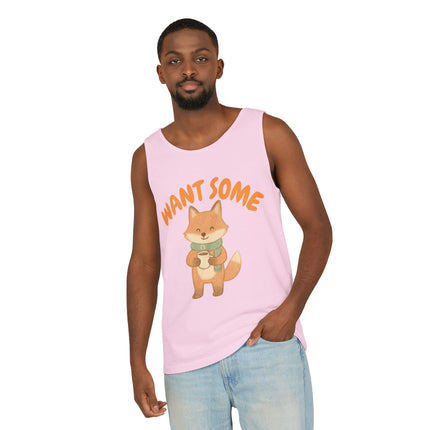Want Some Graphic design Unisex Garment-Dyed Tank Top