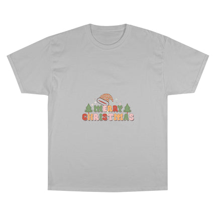 Champion-T-Shirt mit Weihnachtsmotiv