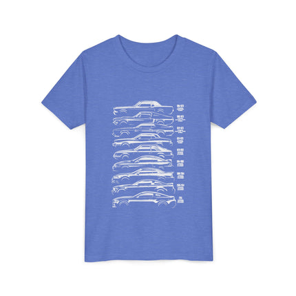 Car Enthusiast themed Youth Short Sleeve Tee