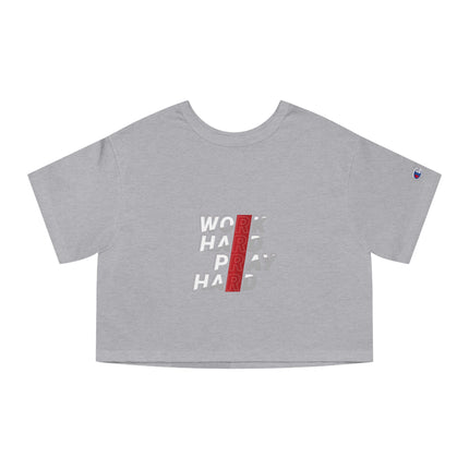 Typography themed Champion Women's Heritage Cropper T-Shirt