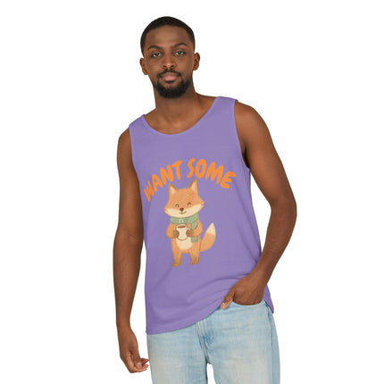 Want Some Graphic design Unisex Garment-Dyed Tank Top