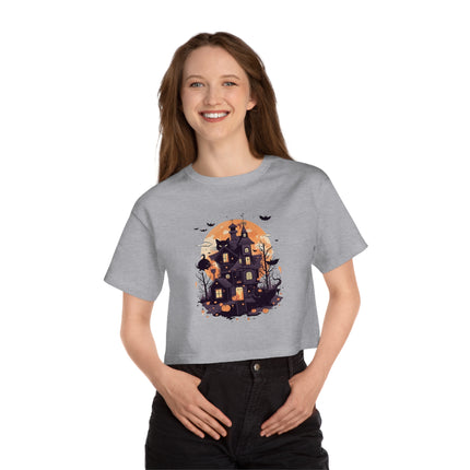 Champion Damen Heritage Cropper T-Shirt mit Halloween-Motiv