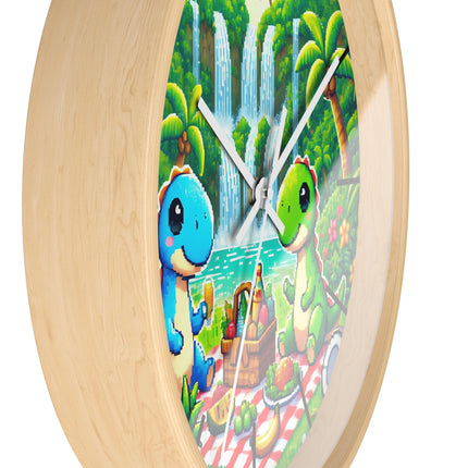 Cute 2 Dino design themed Wall Clock