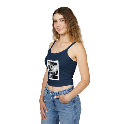 Typografie Themen Damen Spaghetti Strap Tank Top 