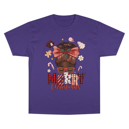 Champion-T-Shirt mit Weihnachtsmotiv