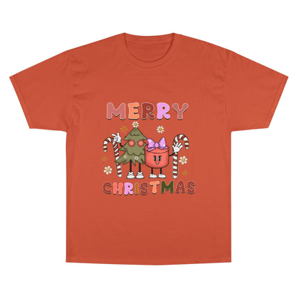 Champion-T-Shirt mit Weihnachtsmotiv