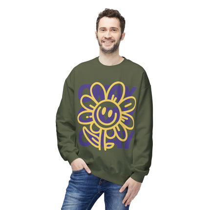 Unisex-Sweatshirt mit Rundhalsausschnitt aus mittelschwerem Softstyle-Fleece