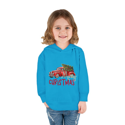 Christmas themed Toddler Pullover Fleece Hoodie