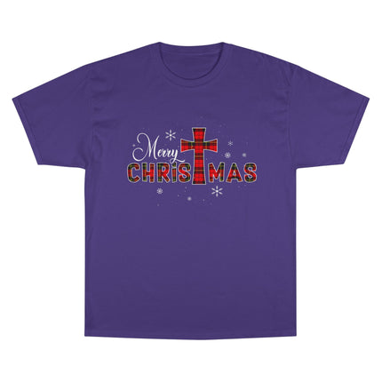 Champion-T-Shirt mit Weihnachtsmotiv