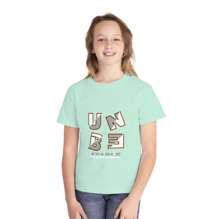 Typography themed Youth Midweight Tee