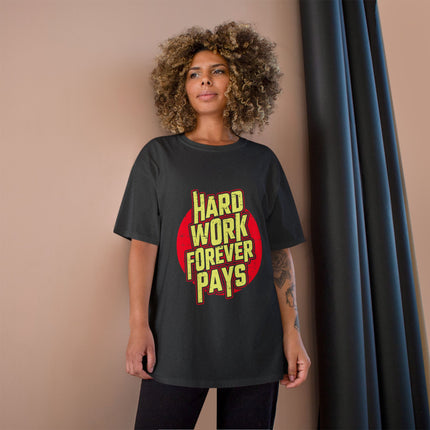 Champion-T-Shirt mit Typografie-Motiv