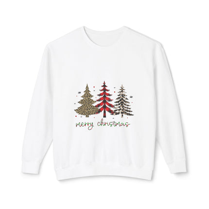 Christmas themed Unisex Lightweight Crewneck Sweatshirt