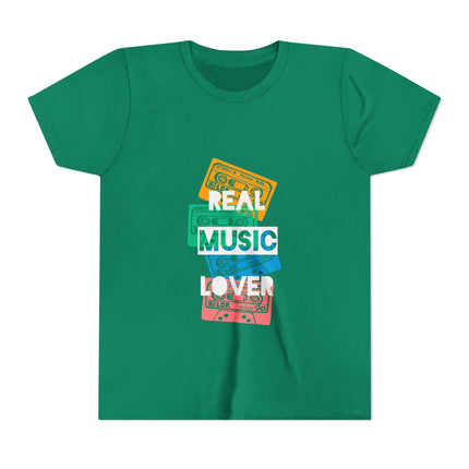 Kurzärmeliges Jugend-T-Shirt mit Typografie-Motiv