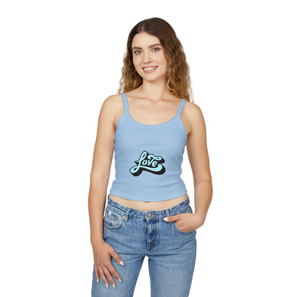 Typografie Themen Damen Spaghetti Strap Tank Top 