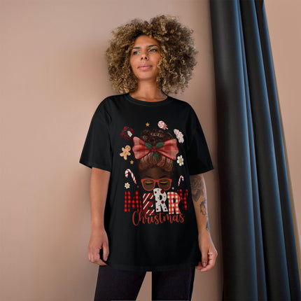 Champion-T-Shirt mit Weihnachtsmotiv