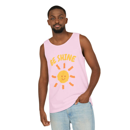 Be Shine Graphic design Unisex Garment-Dyed Tank Top