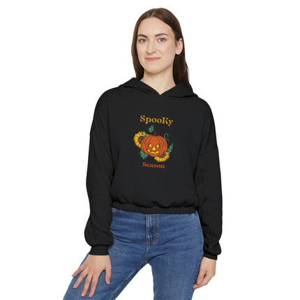 Halloween-Themen-Kapuzenpullover für Damen mit Cinched Bottom