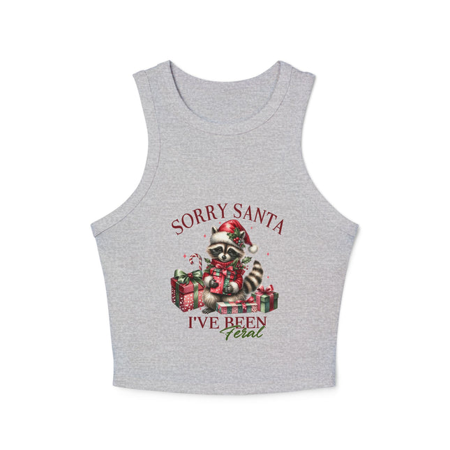 Weihnachtliches Damen Micro Rib Racer Tank Top
