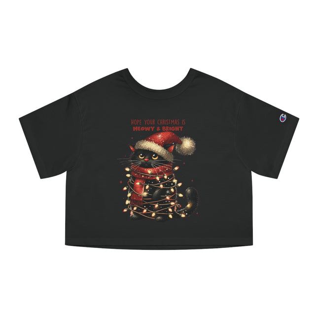 Champion Damen Heritage Cropper T-Shirt mit Weihnachtsmotiv