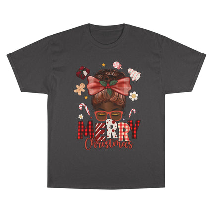 Champion-T-Shirt mit Weihnachtsmotiv