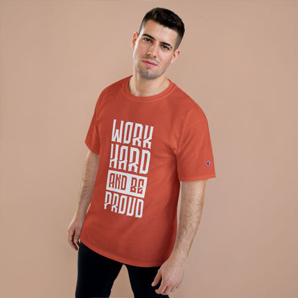 Champion-T-Shirt mit Typografie-Motiv