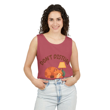 Dont Disturb Graphic design Unisex Garment-Dyed Tank Top