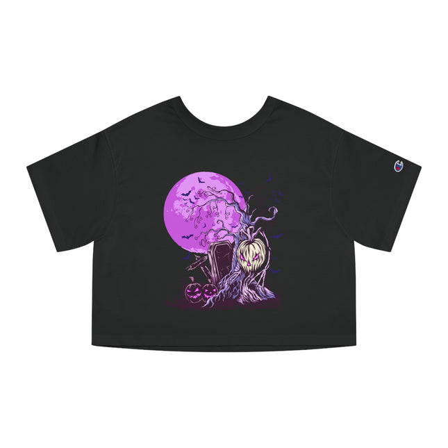 Champion Damen Heritage Cropper T-Shirt mit Halloween-Motiv