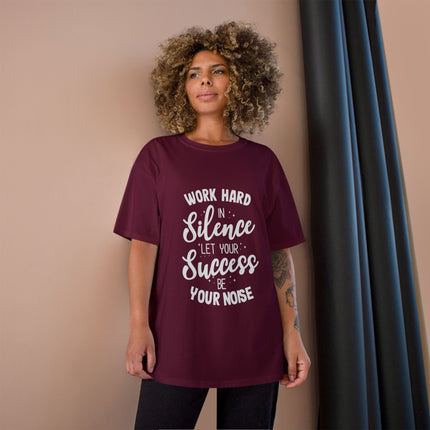 Champion-T-Shirt mit Typografie-Motiv