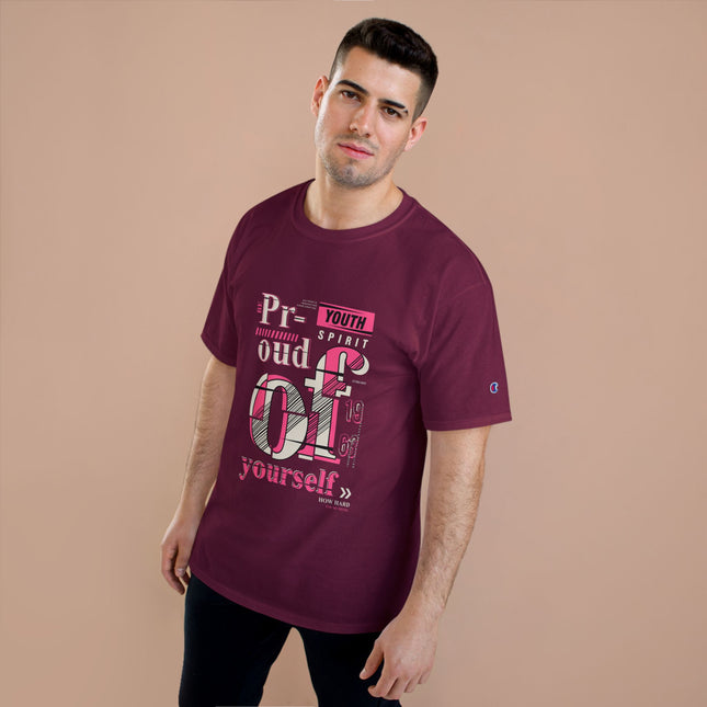 Typography themed Champion T-shirt